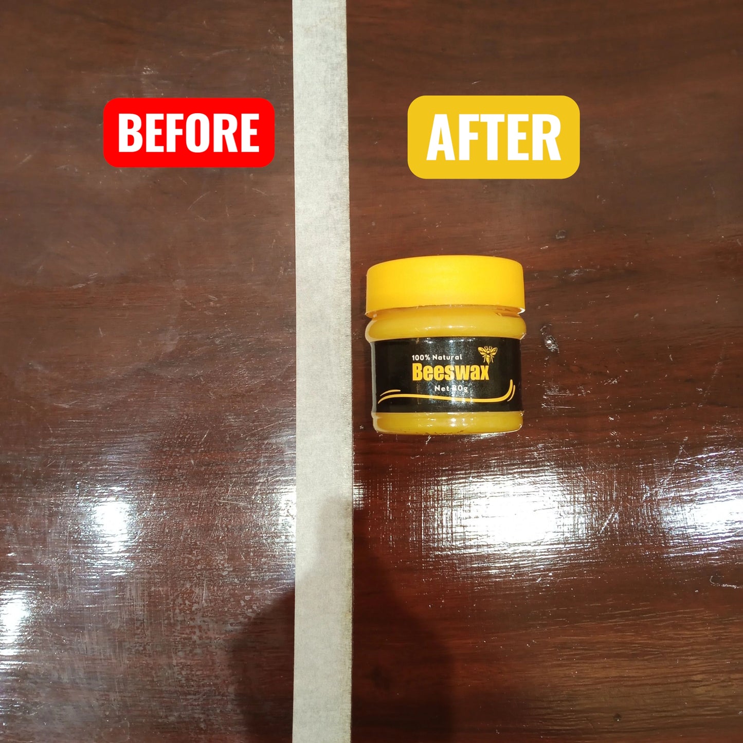 Original Bee Wax Furniture Shiner Polish + Foam Set – Buy 1 Get 1 Free |Free Delivery In Pakistan