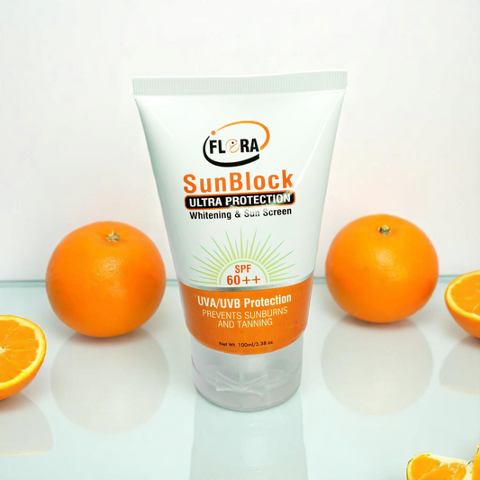 Flora SunBlock SPF 60++ – 100ml front view