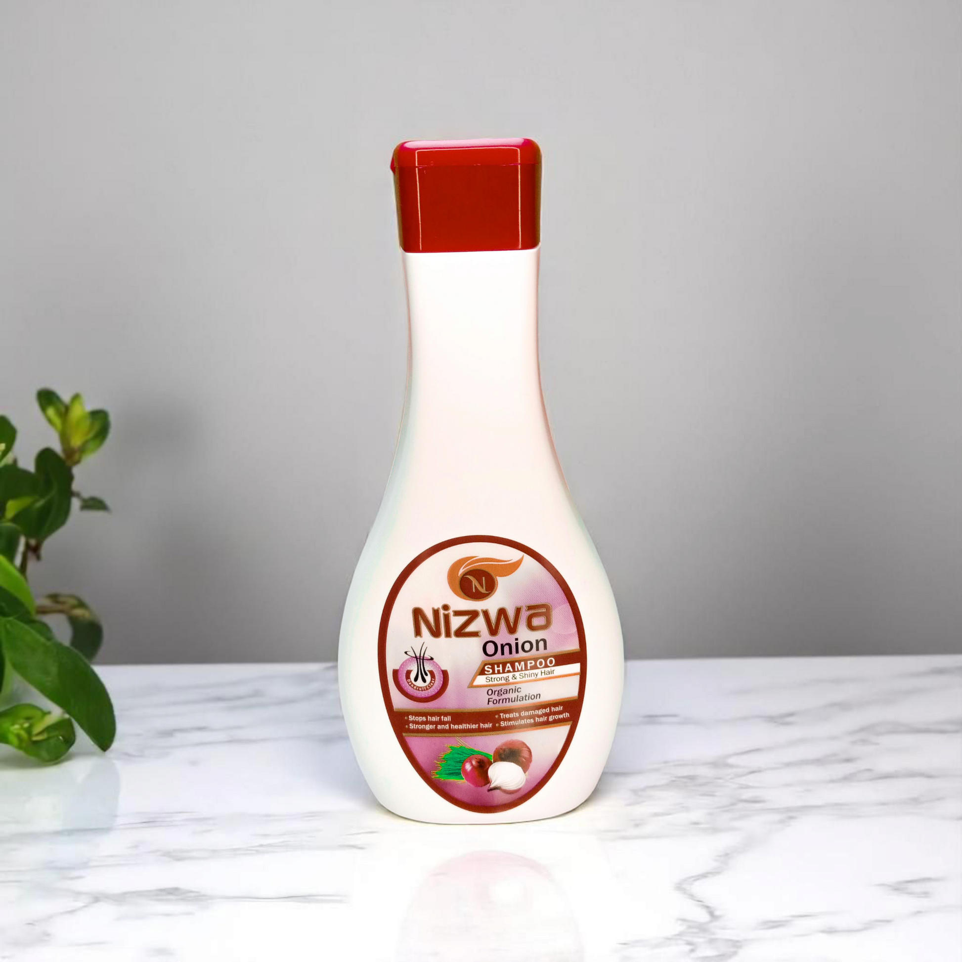 Nizwa Onion Shampoo 200ml bottle front view
