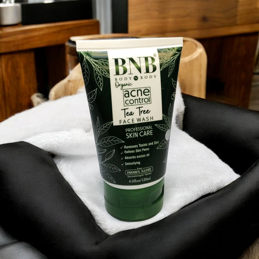 BNB Tea Tree Face Wash bottle front view
