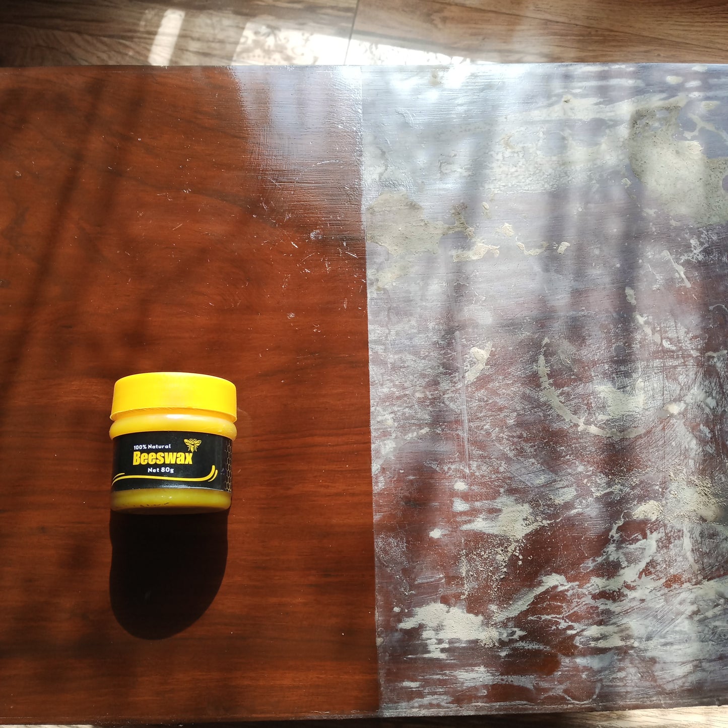 Original Bee Wax Furniture Shiner Polish + Foam Set  – Buy 1 Get 1 Free |Free Delivery In Pakistan